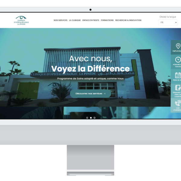 Création Site Web Clinique D'Ophtalmologie Rabat