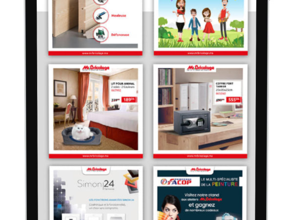 creation conception publication réseaux sociaux casablanca
