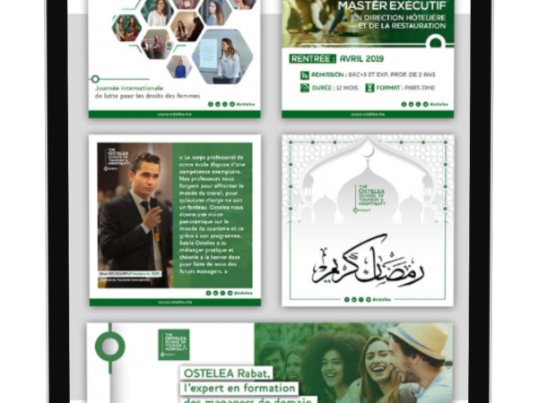 creation conception publication réseaux sociaux tanger